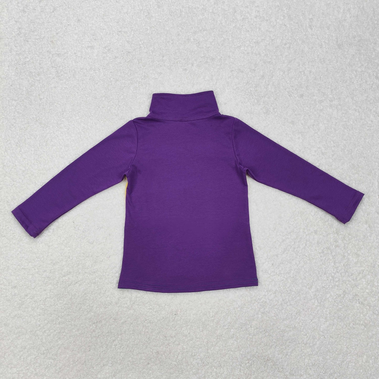 Baby Boys Long Sleeves Purple Yellow Green Zipper Mardi Gras Pullover
