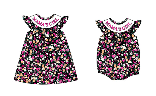 5 MOQ Preorder Mama's Girl Floral Dress/Bubble