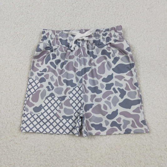 SS0647 Baby Boys Light Grey Camo Ice Cream Shorts