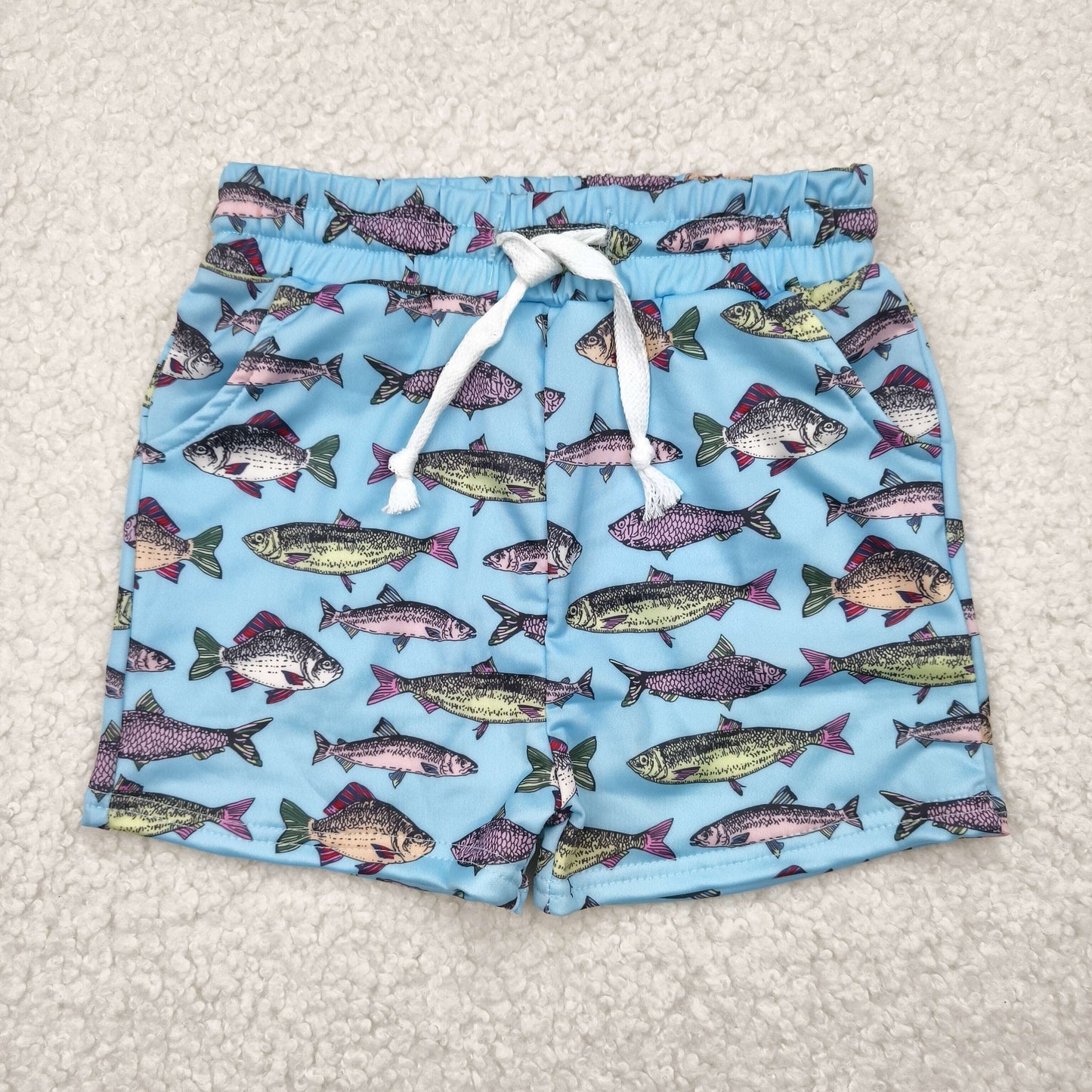 Baby Boys Fishing Swimming Trunks