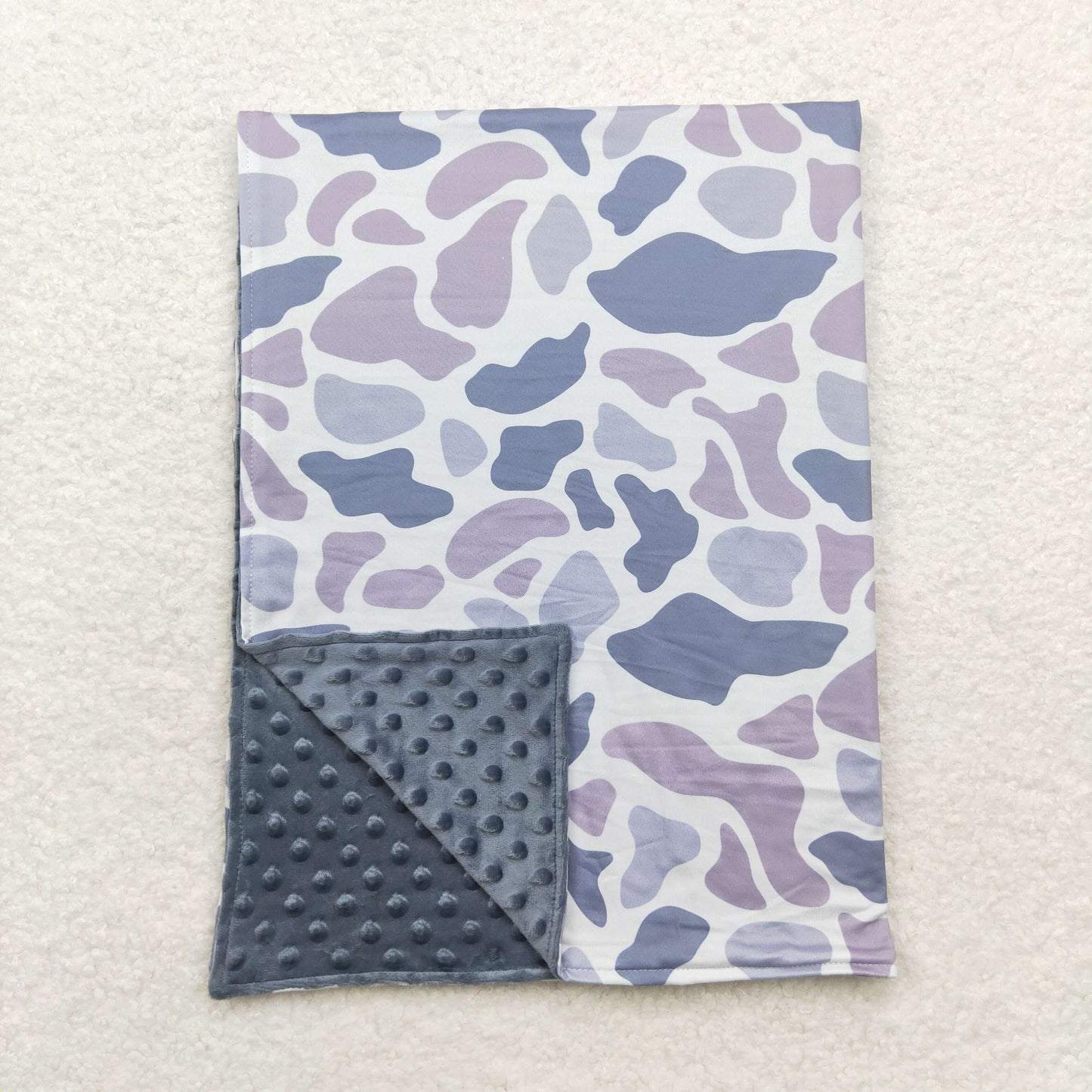 Baby Boys Gray Camo Blanket Preorder