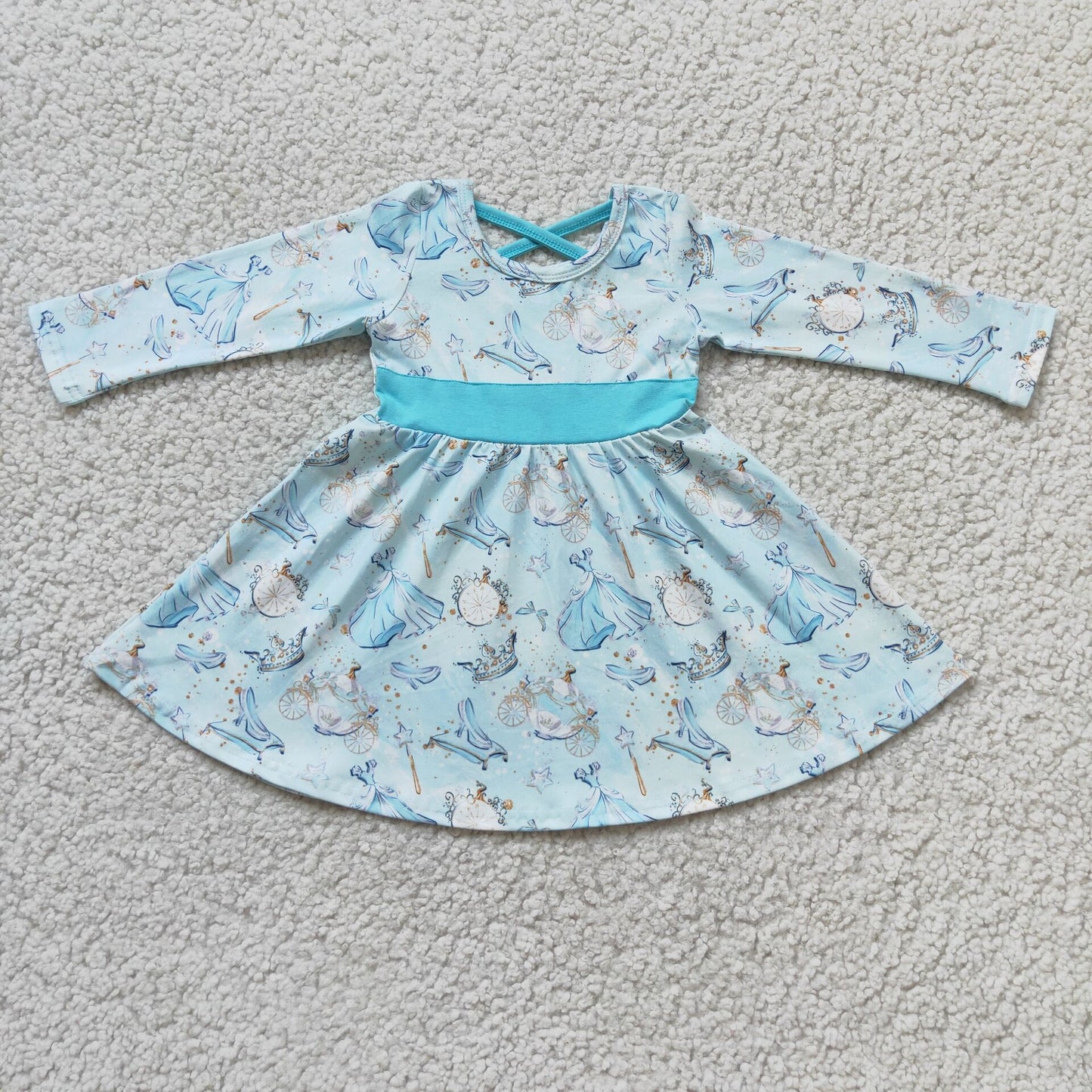 Princess Blue Twirl Dress