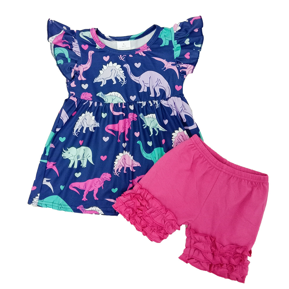 A13-16 Pink Blue Dinosaur Summer set