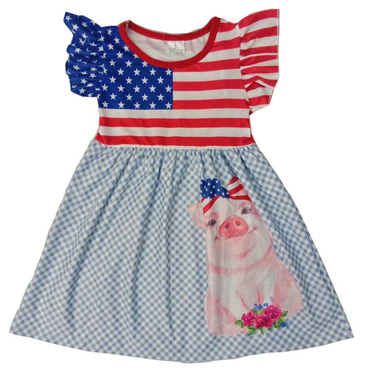 Summer 4th July Pig Dress