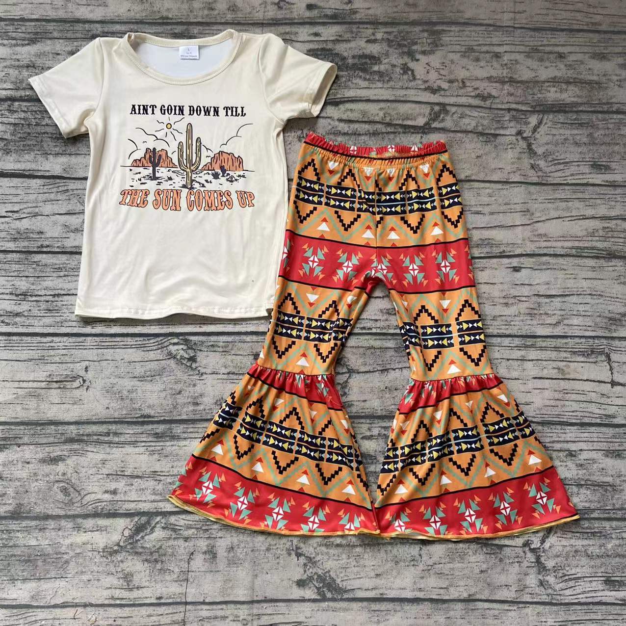 Western Design The Sun Comes  Up Cactus Outfit