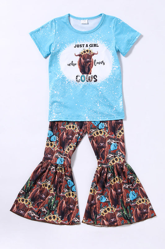 Just A Girl Who Loves Cows Boutique Outfit