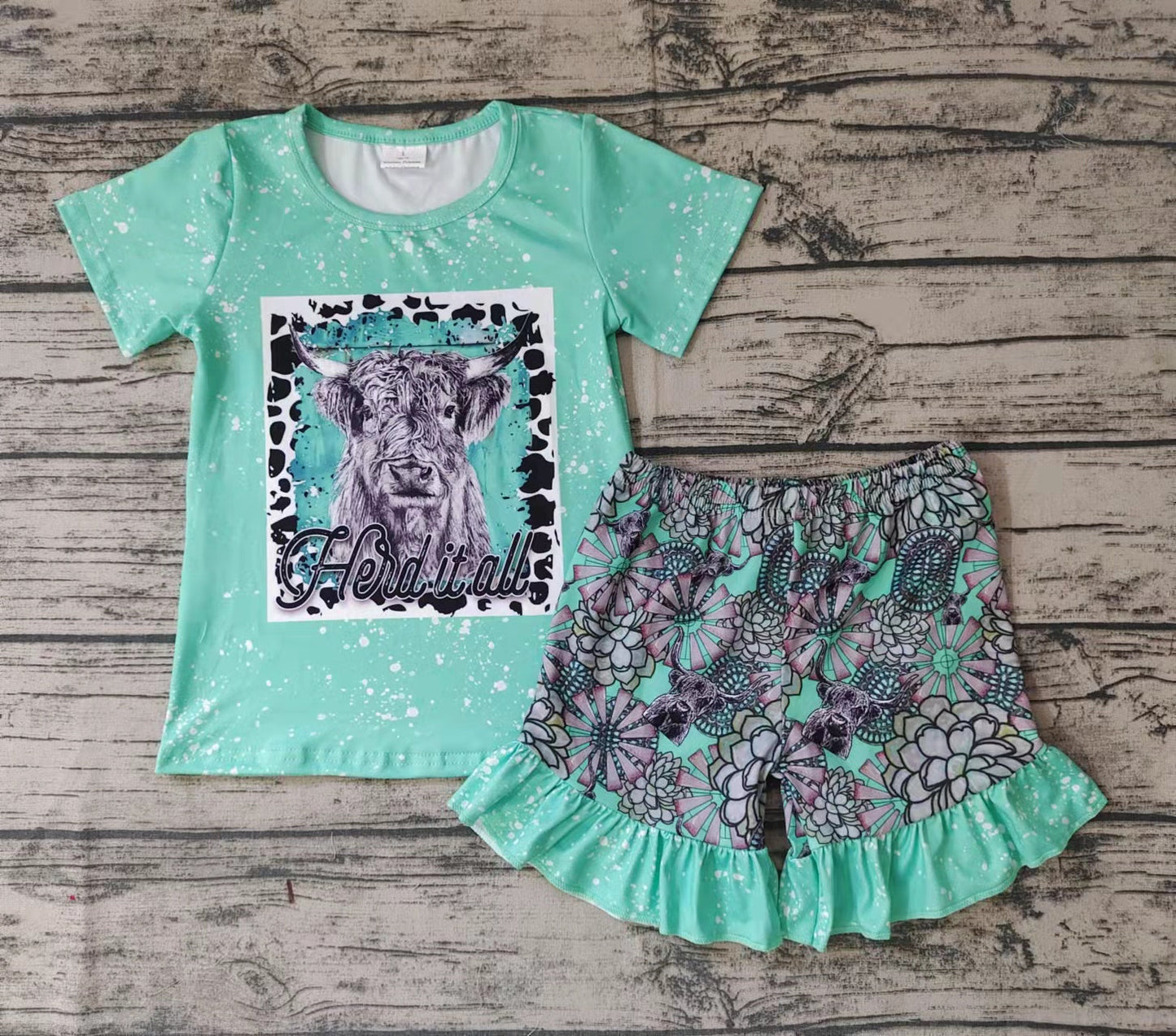 GSSO0066 Summer Highland Girls Boutique Outfit