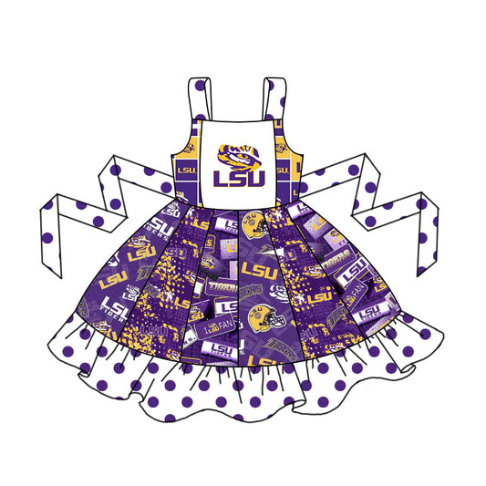 Baby Girls Summer LSU Dress Pre-order 3 MOQ