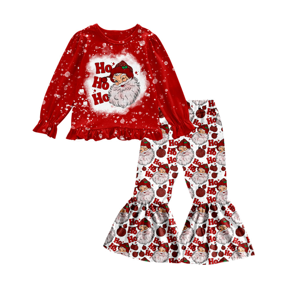 Girls Christmas Santa Hoho Outfit  5 MOQ