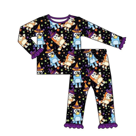 Girls Cartoon Dog Pajamas Set No MOQ