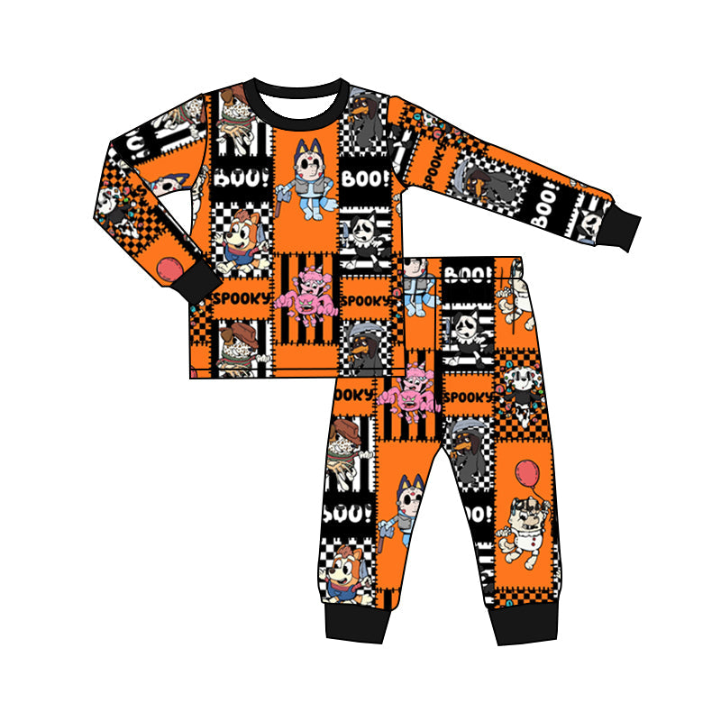 Preorder Kids Boys Halloween Cartoon Dog Pajamas Set