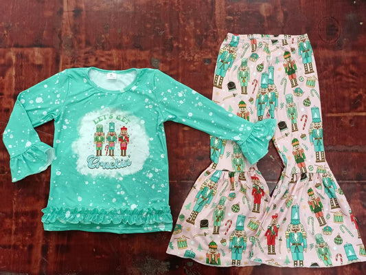 Christmas Girls Outfit Let's Get Clothing Set 5 MOQ