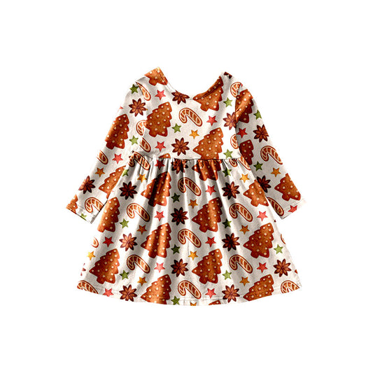 Baby Girls Christmas Tree Cookie Dress 5 MOQ