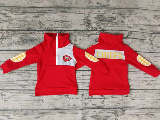 Kids Boys Football Team KC Pullover Top Preorder 3 MOQ