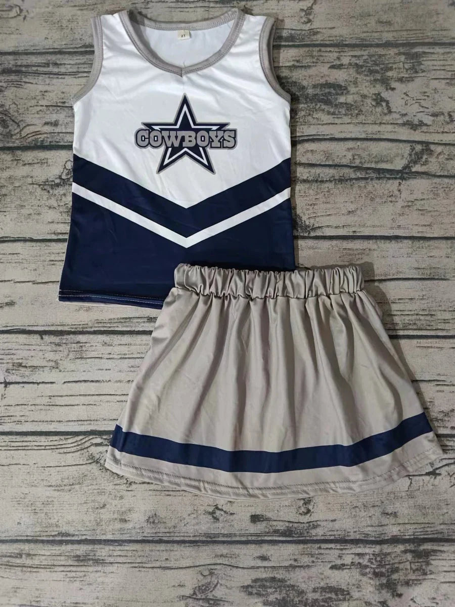 Football Team Cowboys Skirt Set Pre-order 3 MOQ