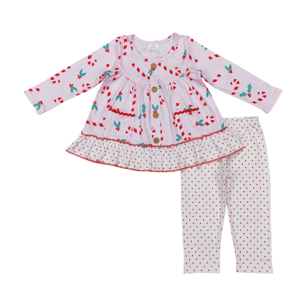 Kids Girls Christmas Candy Can Outfit