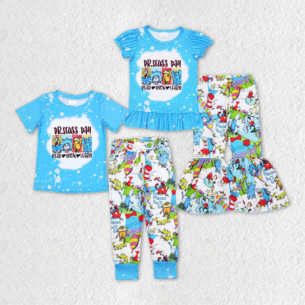 Baby Girls Boys Sibling Dr Reading Designs Clothes Sets