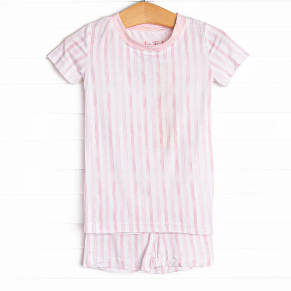 Baby Girls Pink Striped Pajama Set Pre-order 3 MOQ