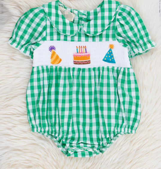 Happy Birthday Bubble Romper Pre-order 3 MOQ