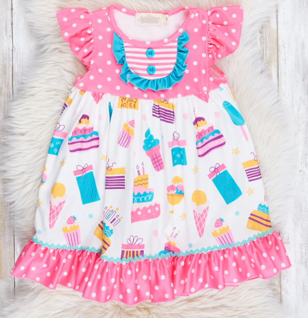 Happy Birthday Cake Dress Pre-order 3 MOQ