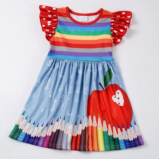 Baby Girls Back to school Dress  Pre-order 3 MOQ