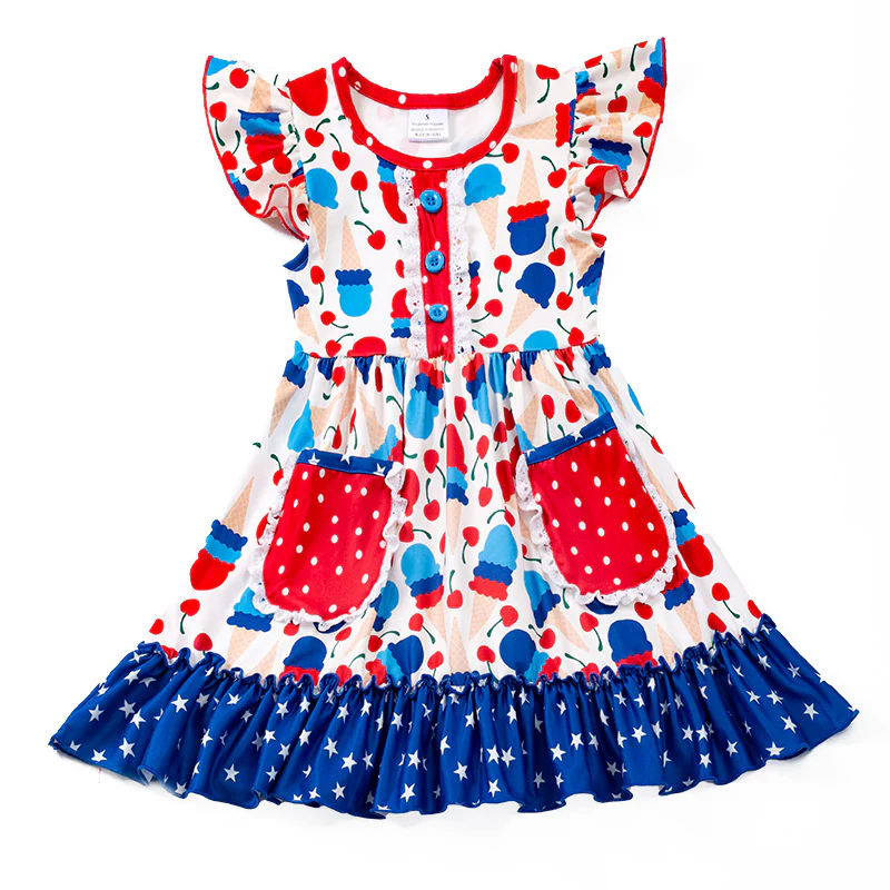 Baby Girls  July 4th Dress  Pre-order 3 MOQ