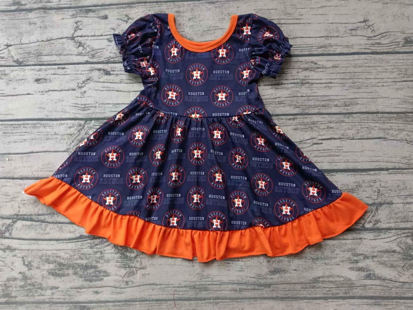 Baby Girls Houston Astros  Dress Pre-order 3 MOQ