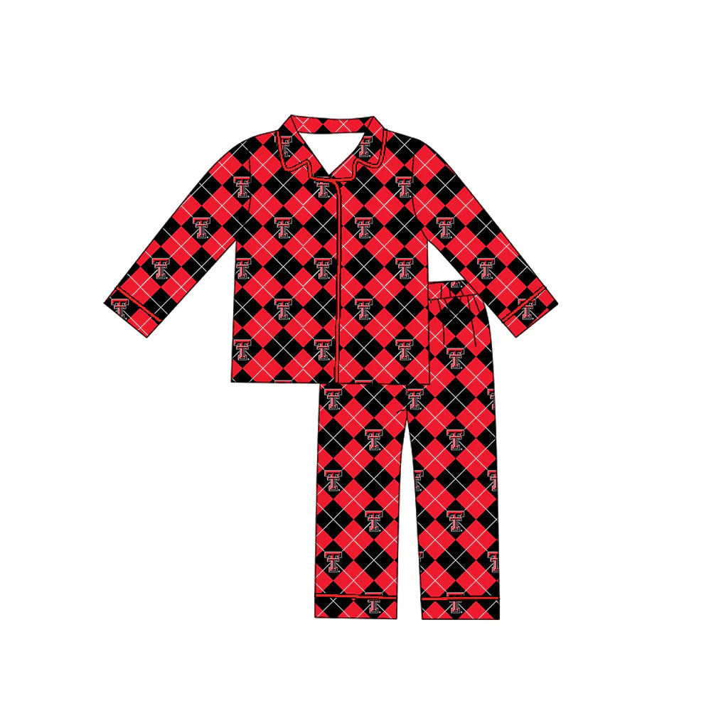 Preorder 5 MOQ Baby Boys Texas Tech Sport Team Pajama Set