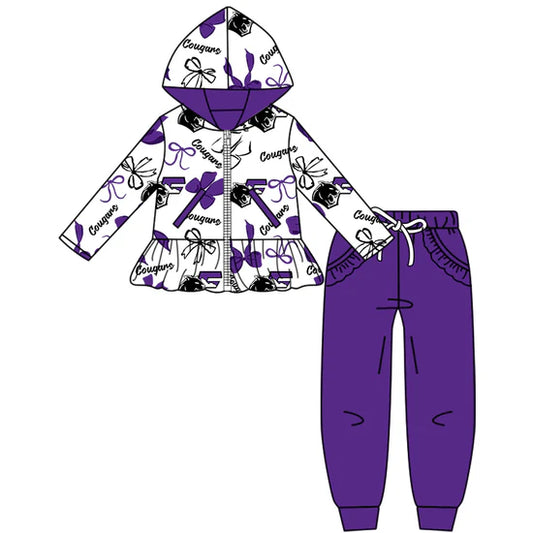 Preorder 5 MOQ Kids Sport Football Team  Cougars Matching Clothing