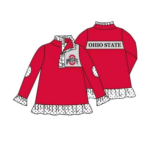 Baby Girls Sport Team  Ohio State Pullover Top Deadline :23 th Sept