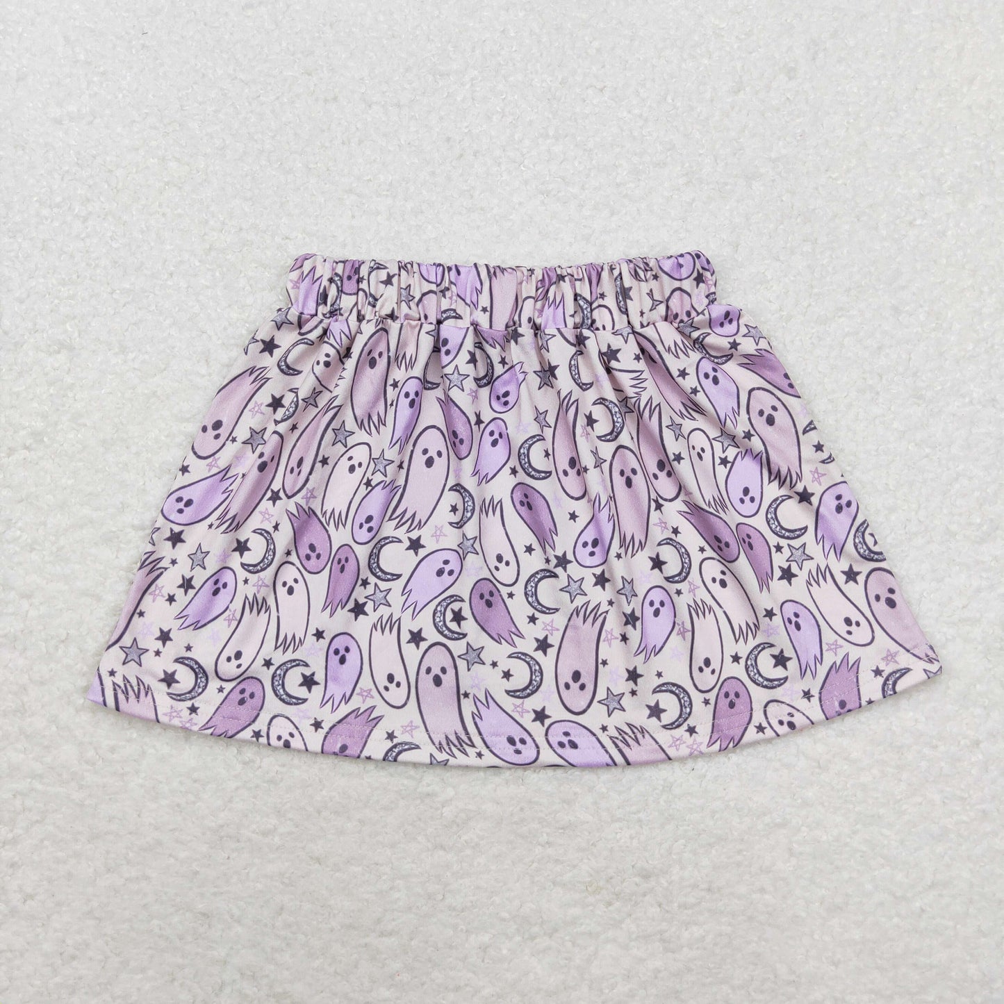 Toddler Baby Girls Halloween Ghost Purple Skirt