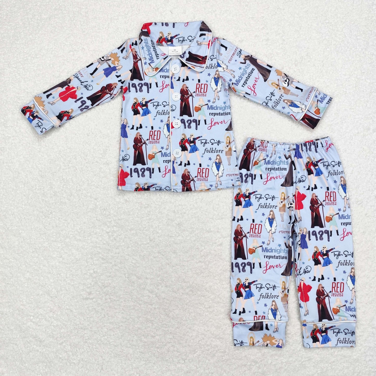 GLP1339 Baby Girls Taylor Swift 1898 Long Sleeve Pajama Set