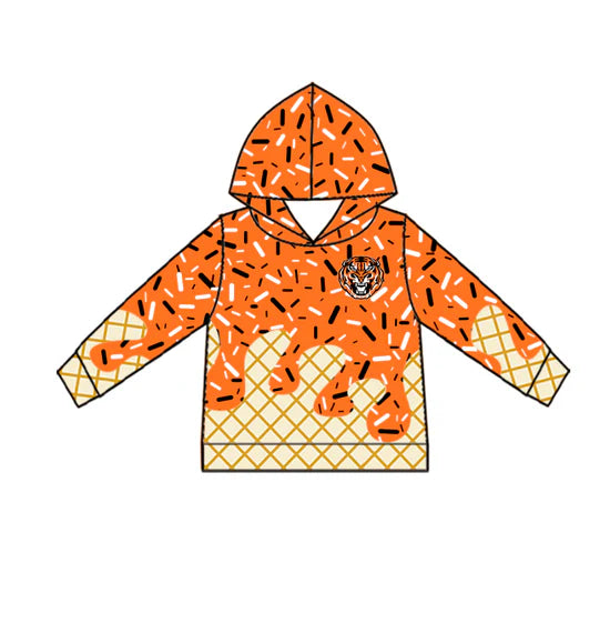 Preorder 5 MOQ Kids Sport Football Team  Tiger Bow Matching Clothing