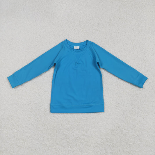 Baby Girls Hot Blue Long Sleeve Active Yoga Top