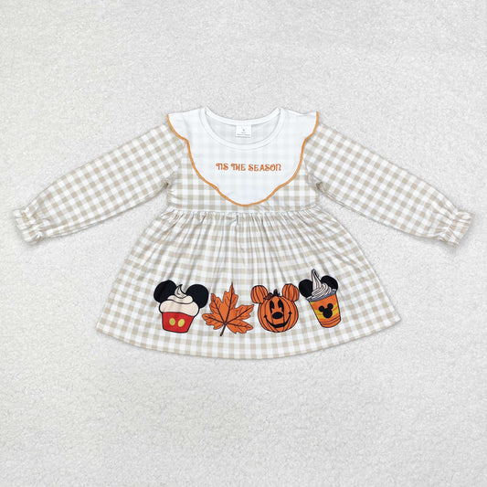 GT0749 Baby Girls Halloween It is The Season Long Sleeve Tunic Top