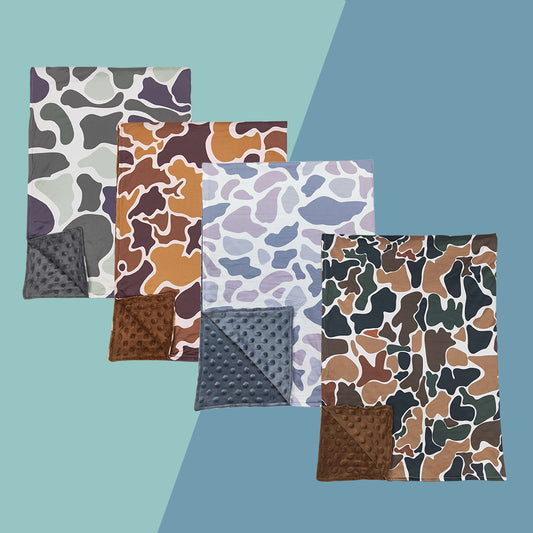 USA Shop Baby Boys  Brown Camo Blanket