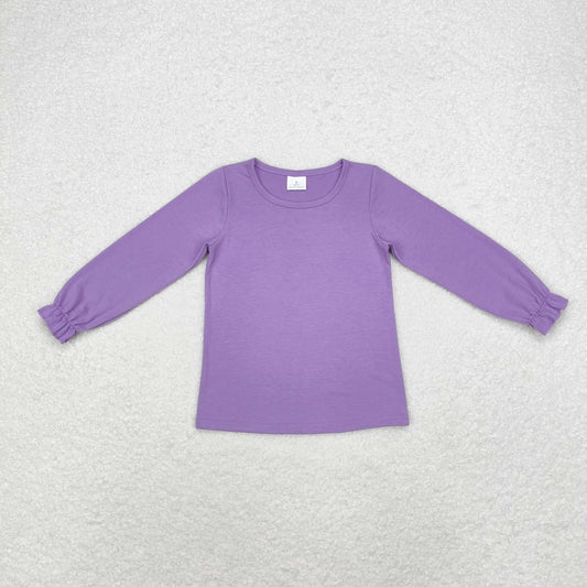 Kids Girls  Purple Color Long Sleeve T-shirt Top