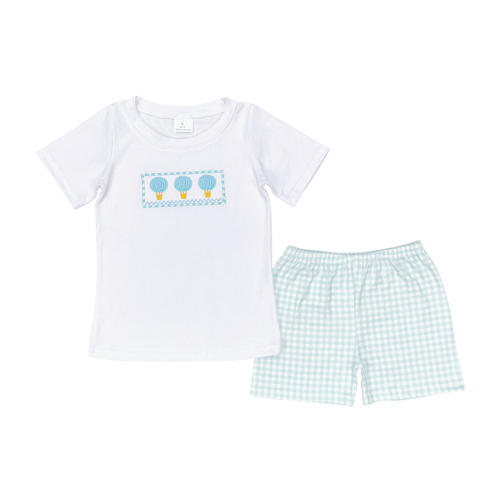 BSSO0784 Baby Boys Hot Air Balloon Shorts Set