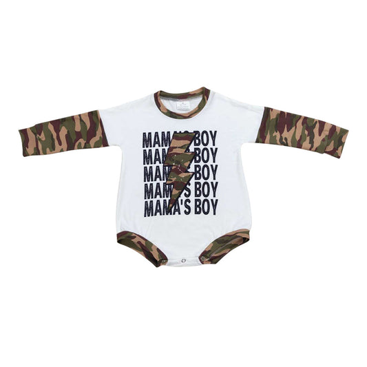 USA Shop Newborn Mama's Boy Shirt Romper