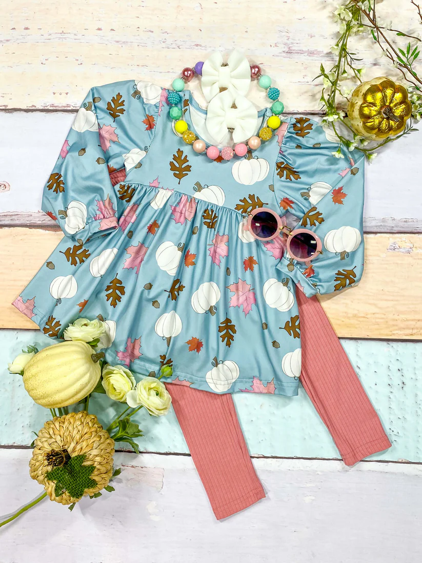 3 MOQ Baby Girls Pumpkin Fall Outfit Pre-order