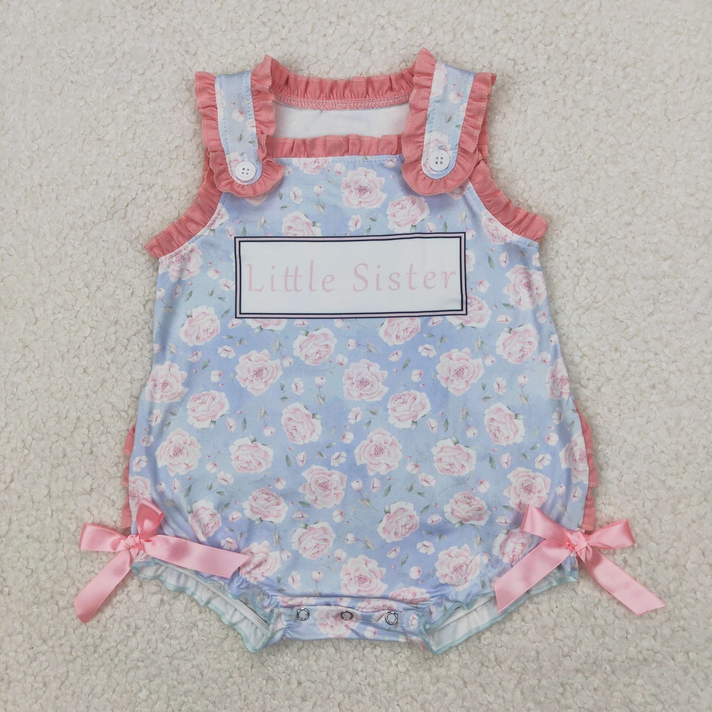 Little Sister Floral Bubble Romper