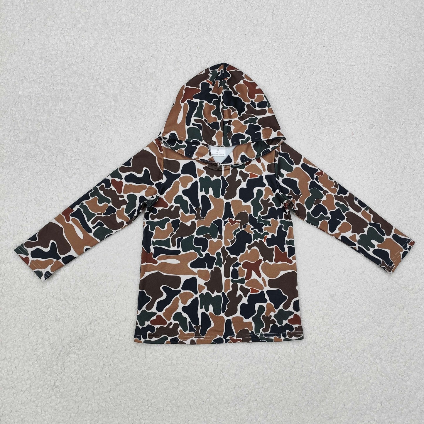 Sibling Baby Girls Boys Long Sleeve Camo Hoodie Top Group