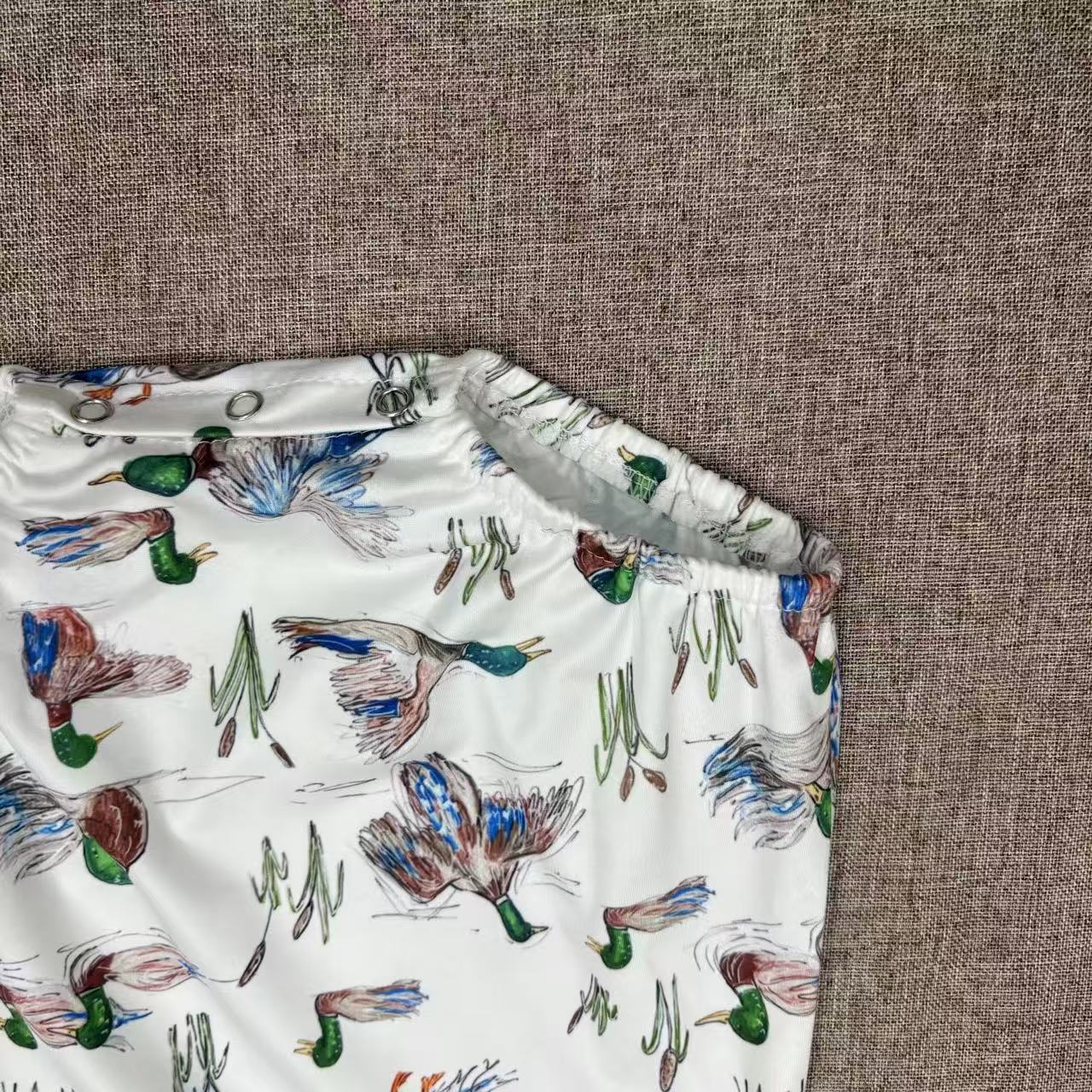 USA Shop Newborn Baby Boys Mallard Duck Short Sleeve Romper