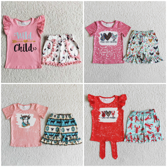 Summer Baby Girls Icing Shorts Set On sale $2.99