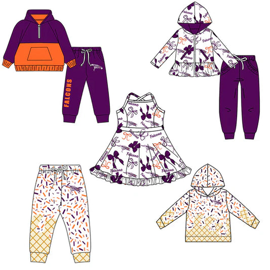 Preorder 5 MOQ Kids Sport Football Team Falcons Matching Clothing