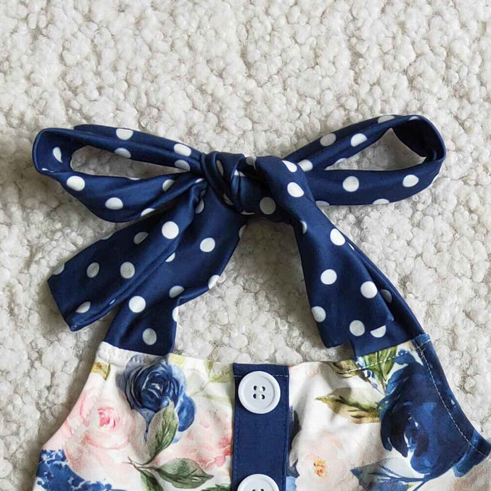 Summer Navy Floral Outfit