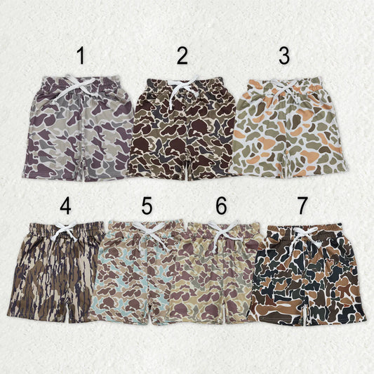 Sibling Baby Boys Camo  Pockets Hunting Shorts Bottom
