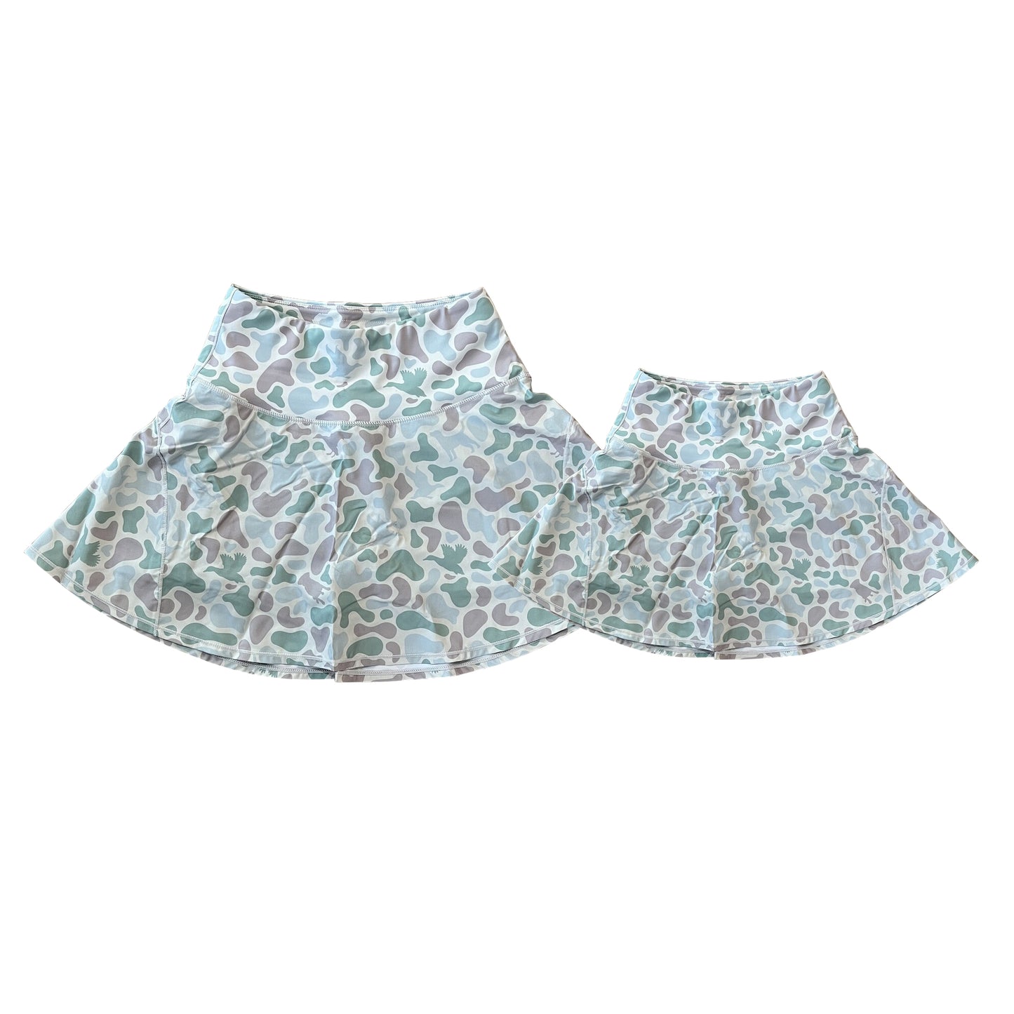 Mommy and me Light Green Camo Skort Preorder