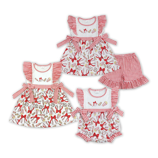 Sumerm Baby Girls Baseball Sibling Sister Clothes Set