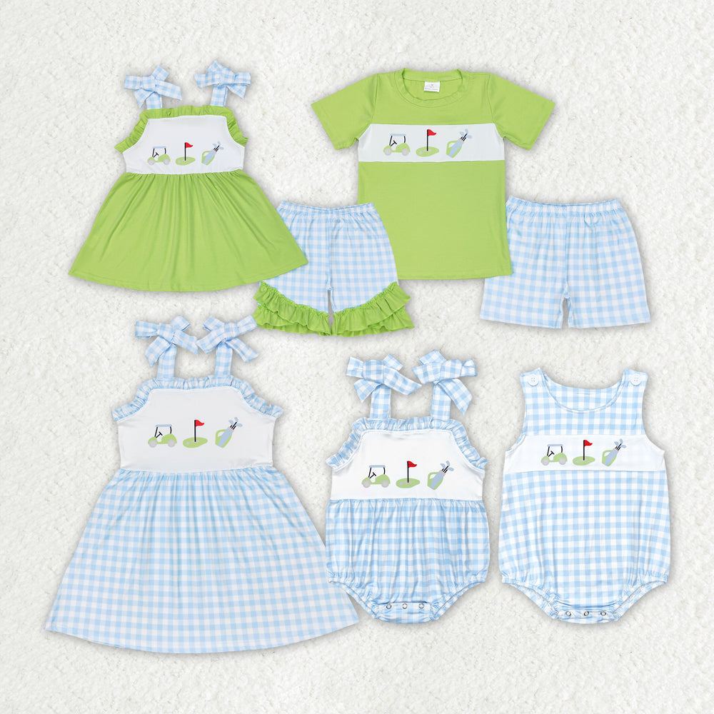 Summer Sibling Baby Clothing Golf